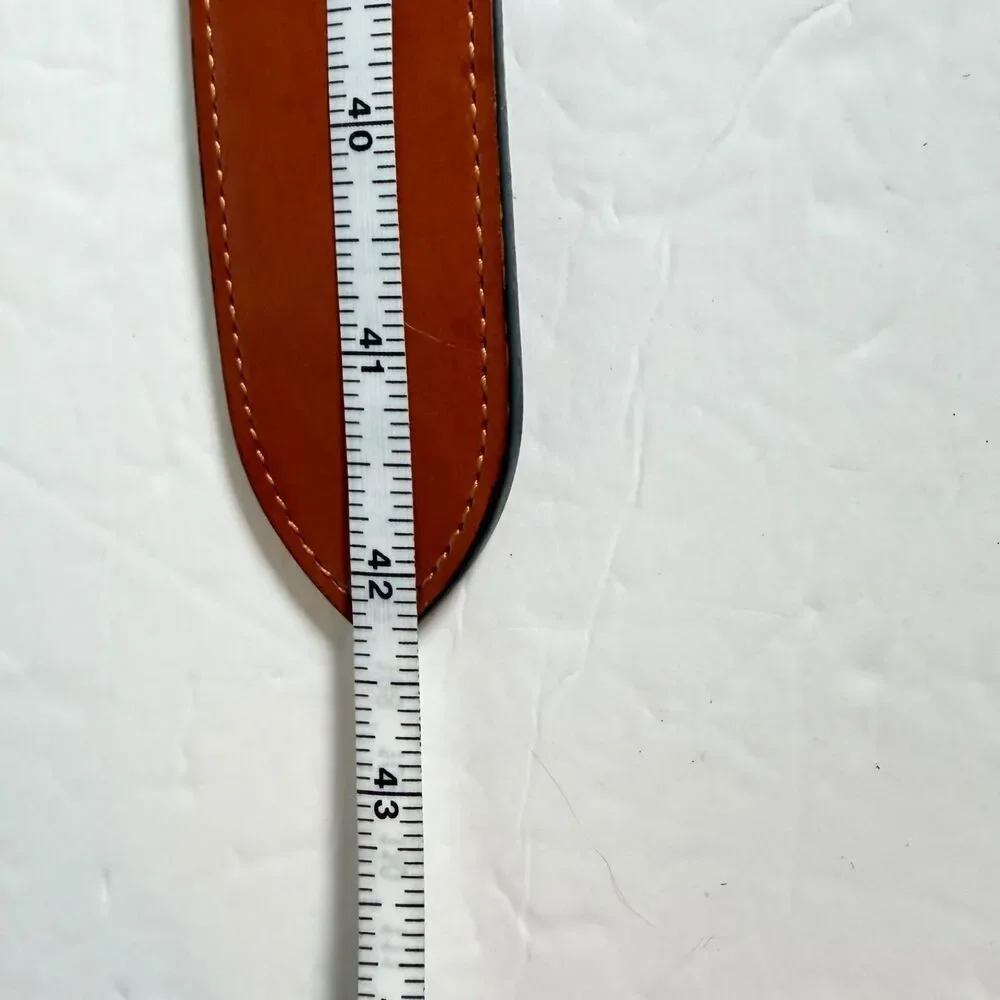 Vintage Tony Lama Horsehair Belt Sz 36 Brown Leather Western Handcrafted Mexico